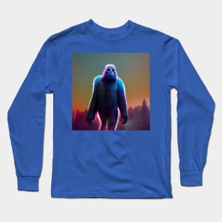 Dope Sasquatch in Nature Long Sleeve T-Shirt